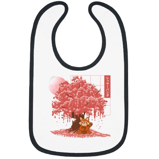 Panda Pet Japanese Cherry Blossom Red Panda Bibs
