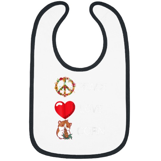 Hamster Pet Corn Hamster Guinea Pig Maize Crop Corn Lover Love Peace Bibs