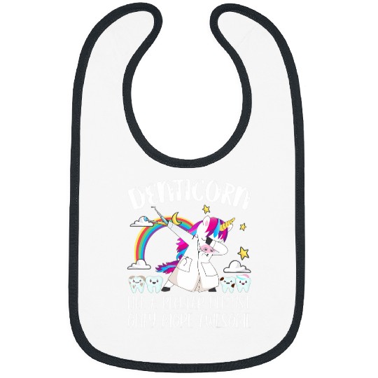 Denticorn Like A Regular dentists Only More Awesome Unicorn Bibs