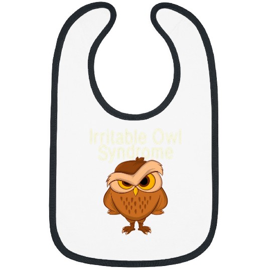 Owl Pet Irritable Owl Syndromes Bird Watcher Animal Nature Lover Bibs