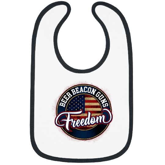 Beer Fun Beer Beacon Guns Freedom Pro God Guns American Flag Bibs