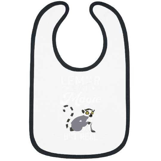 Lemur Pet Magic But Real Cute Lemur Monkey Madagascar Animal Lemur Bibs