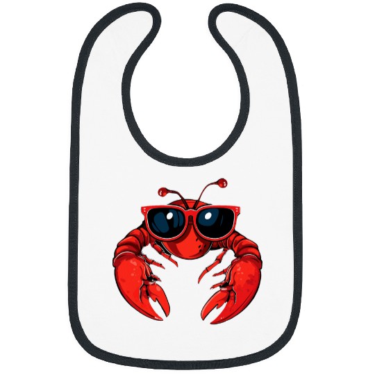 Cajun Crawfish Boil Party Crawfish Sunglasses Mardi Gras Bibs