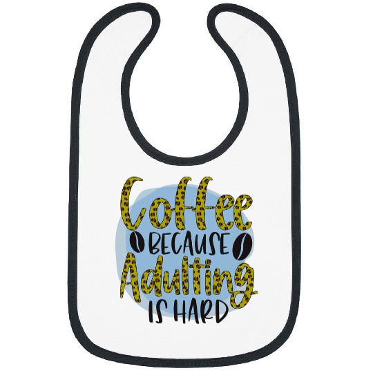 Coffee Fun for Women Leopard Graphic Tee Plus Size Bibs