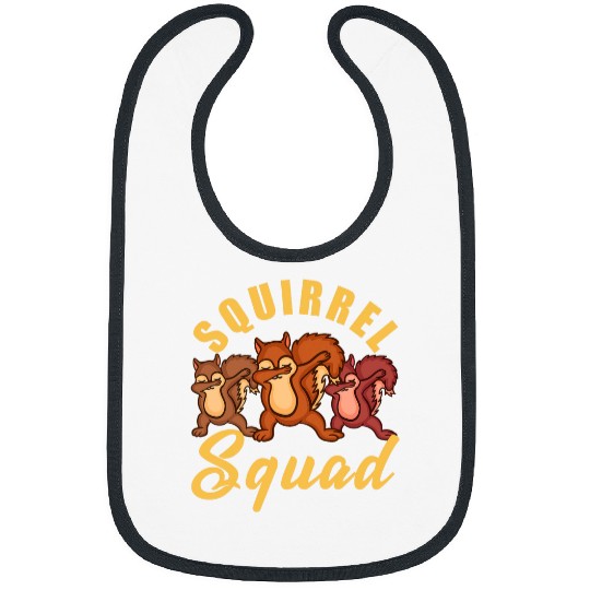 Funny Squirrel Gift For Squirrel Lover Men Women Squad Crew Bibs