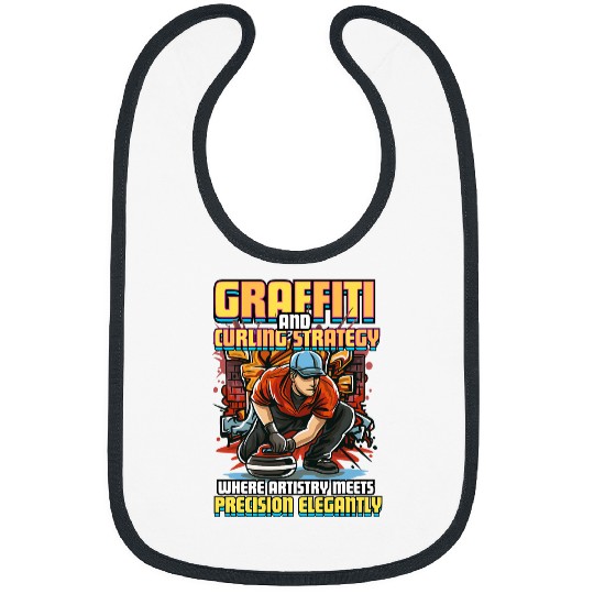 Graffiti and Curling Strategy Precision Curling Player Bibs