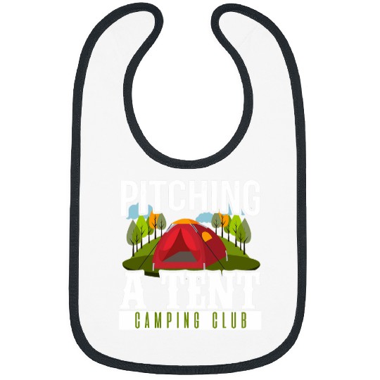 Camping Camper Pitching A Tent Bibs