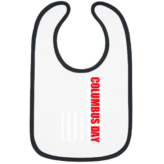 Columbus Day American Flag USA Patriotic Celebration US Fan Bibs