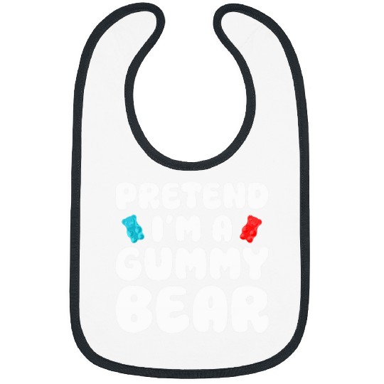 Bear Pet Pretend I m A Gummy Bear Easy Lazy Halloween Costume Bibs