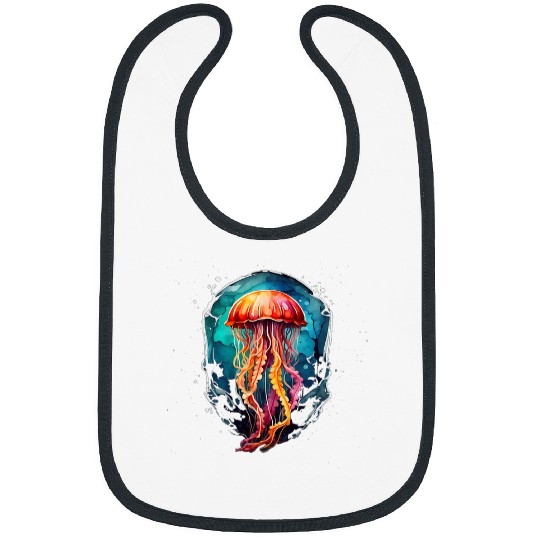 Box Jellyfish Pop Color Socket Underwater Deep Ocean Diving Bibs