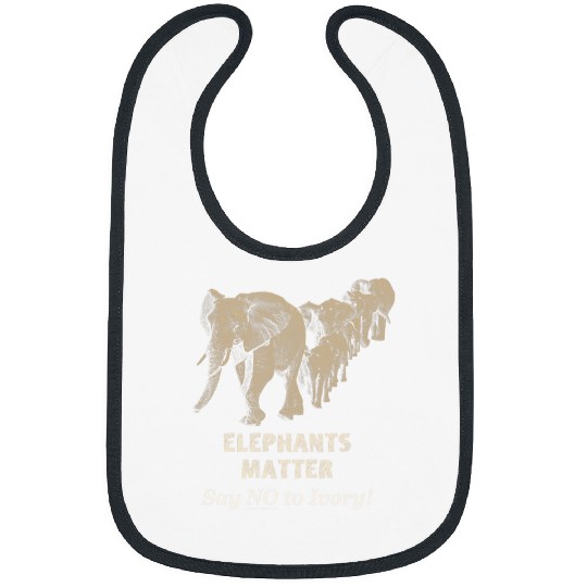 Elephant Pet Matter Say No to Ivory Elephant Bibs