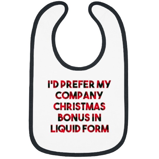 Beer Fun Company Christmas Bonus in Liquid Form Beer Lover Employee 89 Bibs