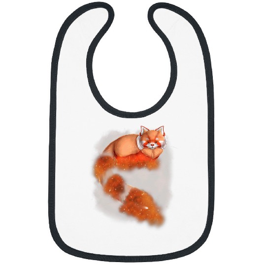 Panda Pet Red Panda Cosmic Galaxy Celestial Outer Space Astronomy Bibs