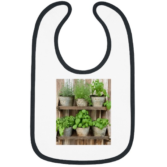 Herb Garden vintages Plant Markers Bibs