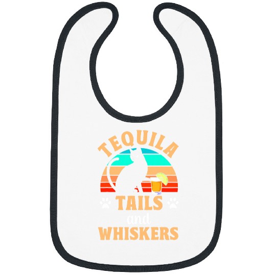Funny Tequila Drinking Cat Lover Salt Lime Bartender Drink 23 Bibs