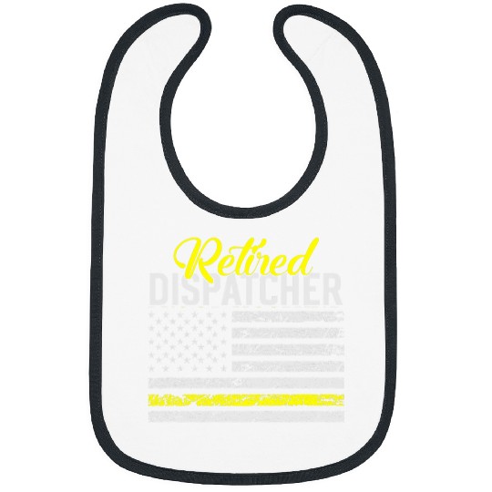 Police Job Retired Dispatcher Proud Police Dispatcher 911 Operator USA Bibs