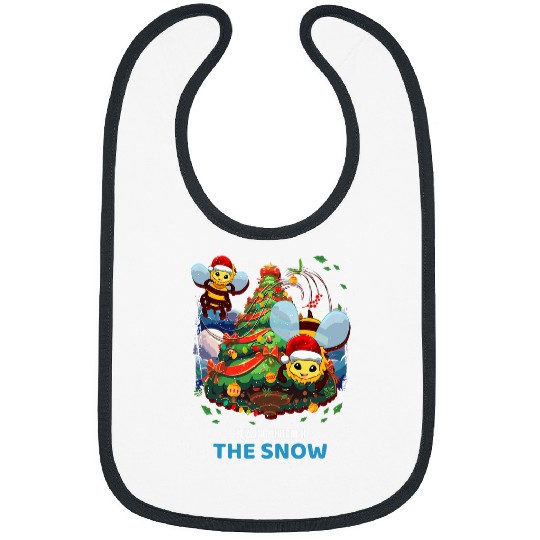 Buzzing Through the Snow Honey Bee Beekeeper XMas Bibs