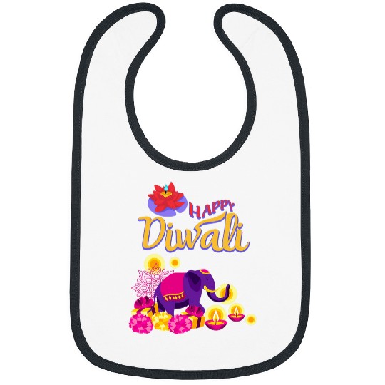 Elephant Pet Happy Diwali Festival Of Lights Hindu Durga Puja Elephant Bibs
