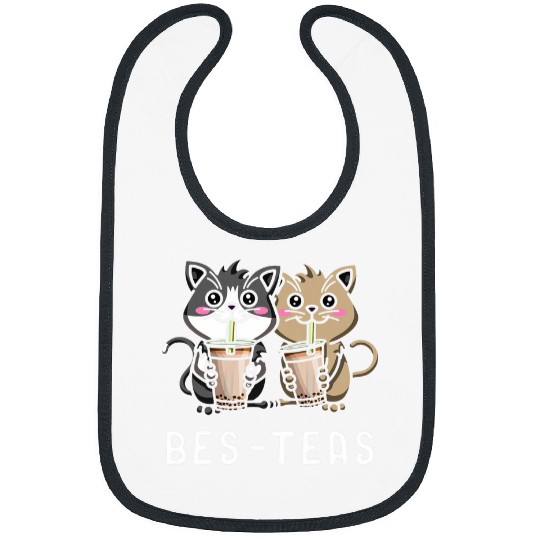 Cat Lover Boba Tea Drinker Bubble Tea Tapioca Milk Tea Bibs