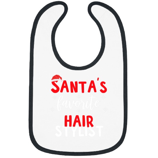 Hairdresser Job Santas Favorite Hairstylist Christmas Bibs