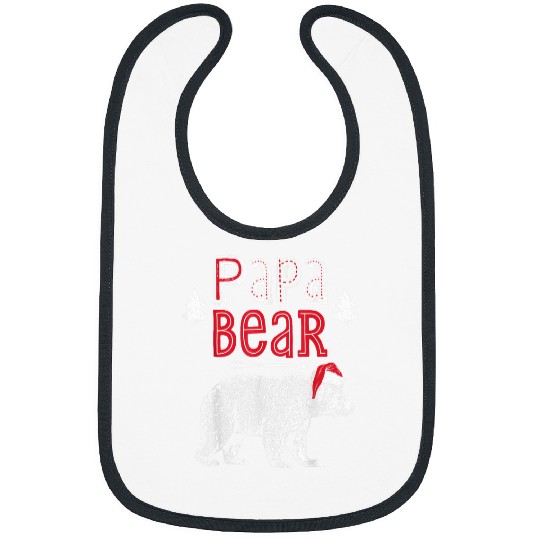 Bear Pet Papa Bear Christmas Santa Family Matching Pajamas xmass Men 1 Bibs