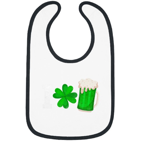 Beer Fun I Love Beer Four Leaf Clover St Patricks Day Drinking Party Bibs