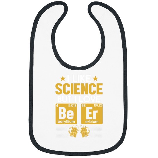 Beer Fun I Like Science But I Love BEER 2Funny Beer Lover Bibs