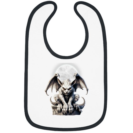 Halloween Gothic Winged Gargoyle Bibs