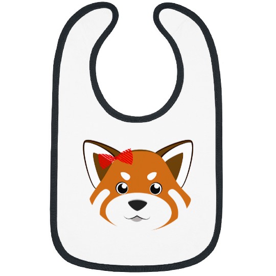 Panda Pet Red Panda Animal Bow Tie Kid Halloween Costume Bibs