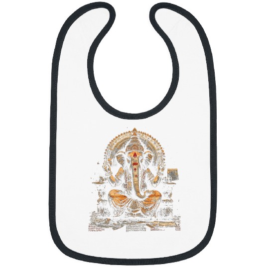 Hindu God Cool vintages Yoga Hindu Elephant God Graphic 3 Bibs