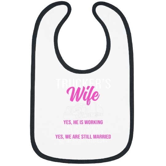 Proud Truckers Wife For Long Haul Truck Driver Load 5 Bibs