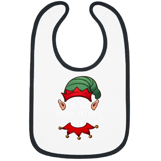 Christmas Elf Pajama Im The Police Officer Elf Christmas Bibs