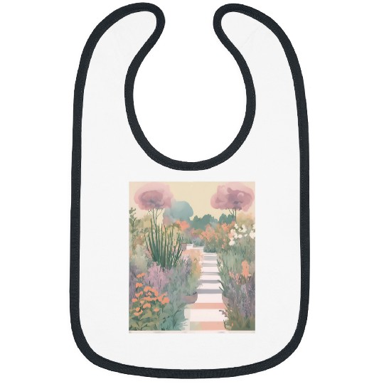 Herb Garden Bloom Pastel Aroma Bibs