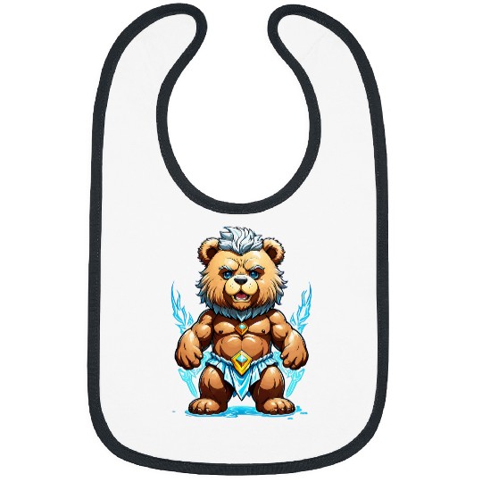 Bear Pet Zeus Greek God of Lighting Thunder Teddy Bear Cartoon 13 Bibs