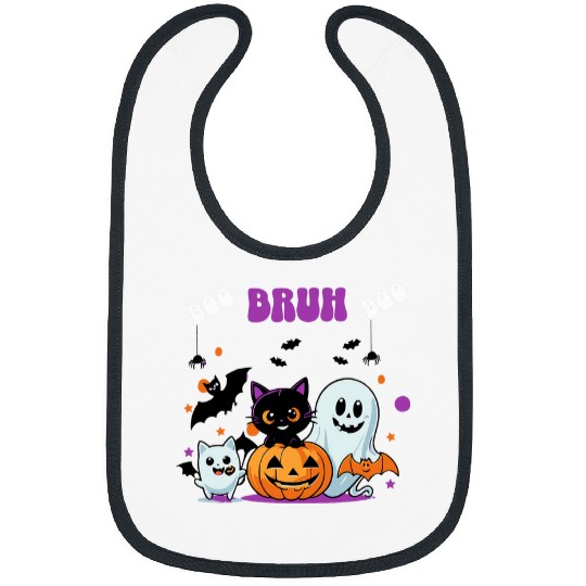 Owl Pet Pink Boo Spider Owl Scary Halloween Costume Women Girl Kids Bibs
