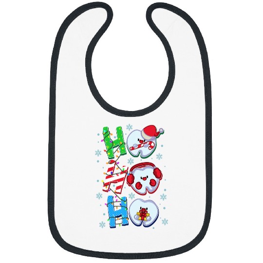 dentists Job xmass Ho Ho Ho Teeth Doctor Dental Student Christmas Bibs