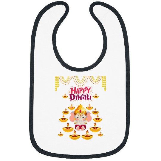 Elephant Pet Happy Diwali with 14 Candles and the Elephant Bibs