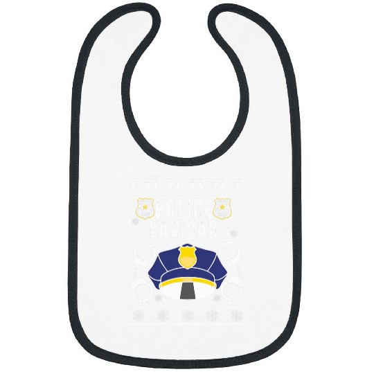 Men Women Police Navidad Cop Funny Law Enforcement 3 Bibs