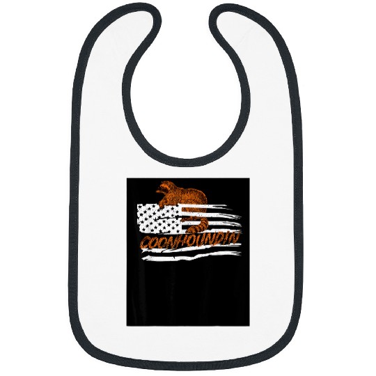 Raccoon Pet Hunting Coon Houndin Vinatage Hunting Gear 2 Bibs