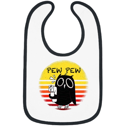 Owl Pet Pew Pew Madafakas Owl Bibs