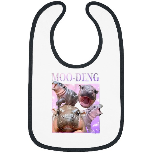 Hippo Pet LoverMoo Deng Bootleg RapI Love Moo Deng Bibs