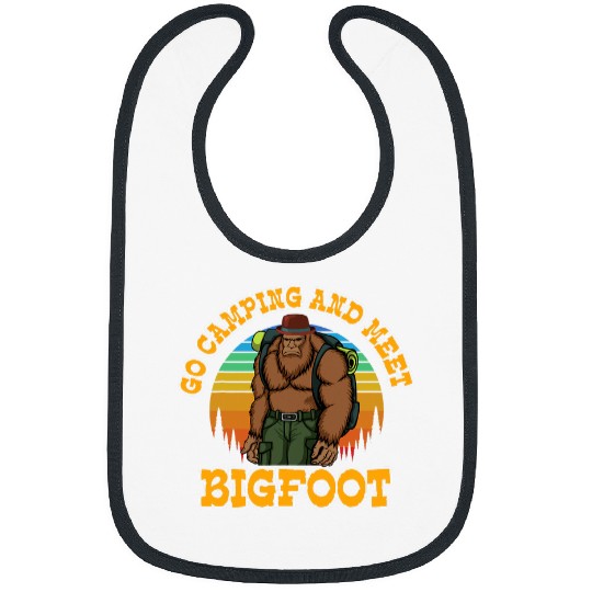 Camping bigfoots gorilla huge monkey cute animal forest woods Bibs