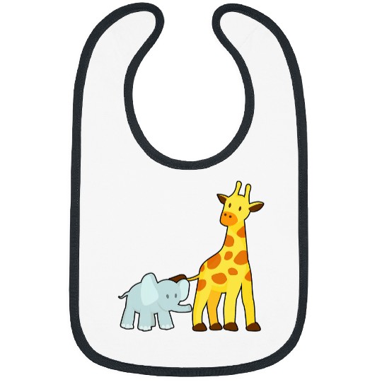 Giraffe Pet mommy and me mor daughter son elephant giraffe matching Bibs