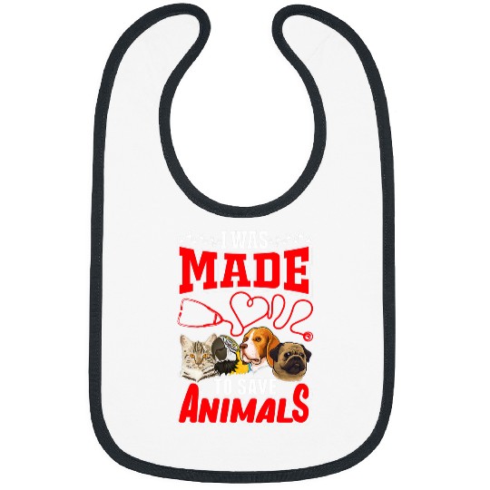 Proud Vet Tech Love Animals Veterinarian Bibs