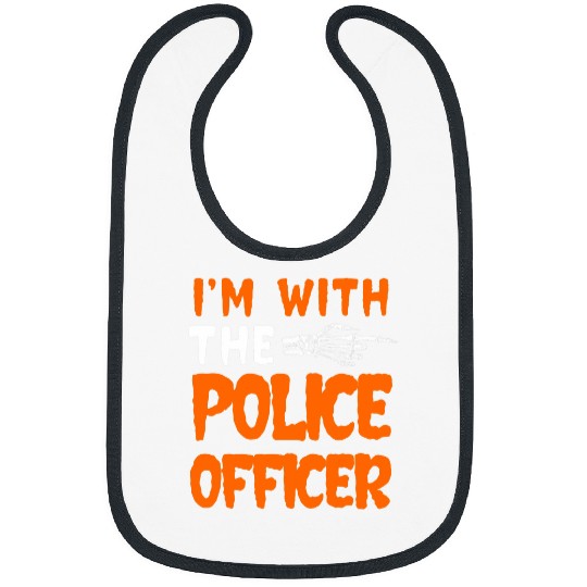 Im With The Police Officer Last Minute Halloween Costume Bibs