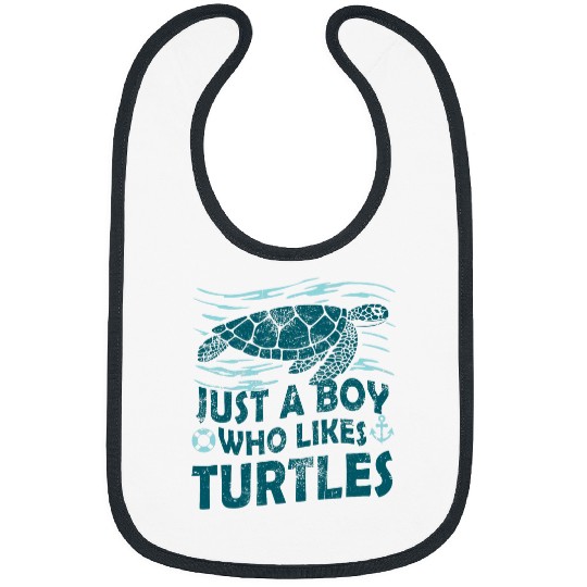 Turtle Pet Dad Love Cute Sea Ocean Animals Daddy I Like Turtles Bibs