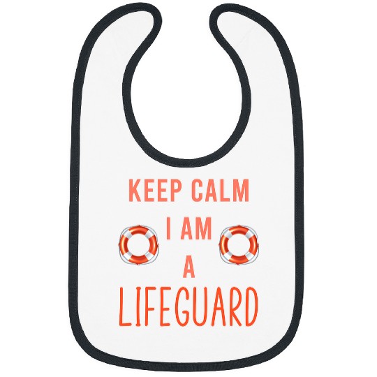 Mens Keep Calm I Am A Life Guard Seashore Marine Police Duty Bibs