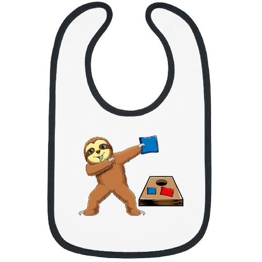Sloth Pet Cute Dabbings Sloth Girls Cornhole Boys Corn Hole Flamingoes Bibs