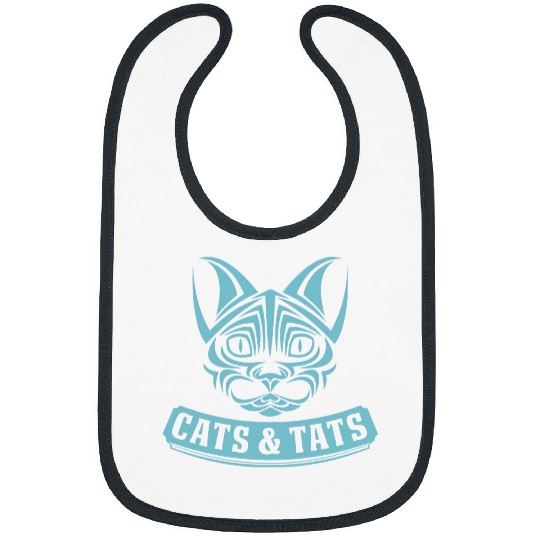 Cats And Tats Cute Kitten Ink Tattoo Aesthetic Girly Kitten Bibs