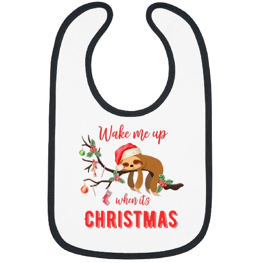 Sloth Pet for Christmas sleep Bibs